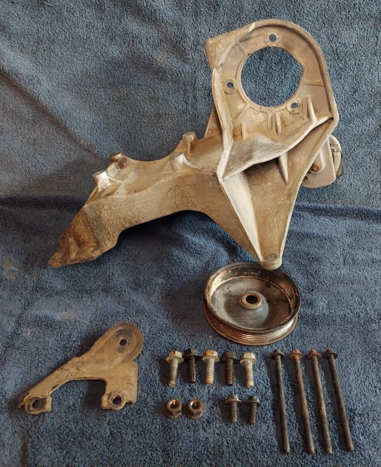 1992 1993 Ford F150 Bronco 4.9L Power Steering Pump Bracket Bolts f2ta-19e708-ea - Image 2 of 3