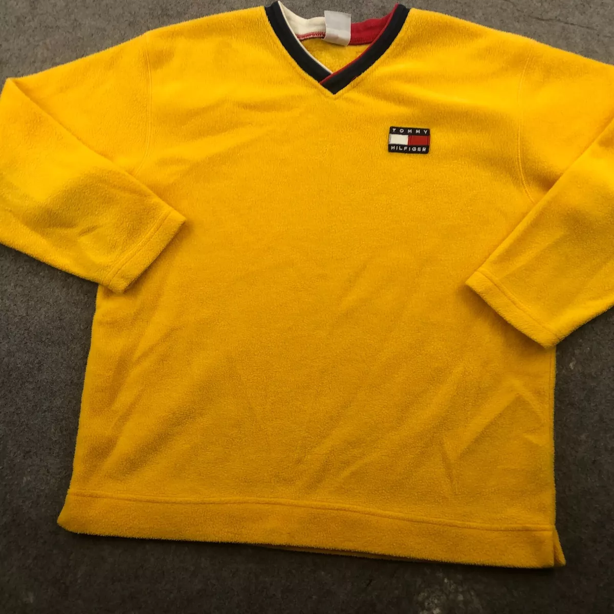 Tommy hilfiger sweatshirt yellow sale