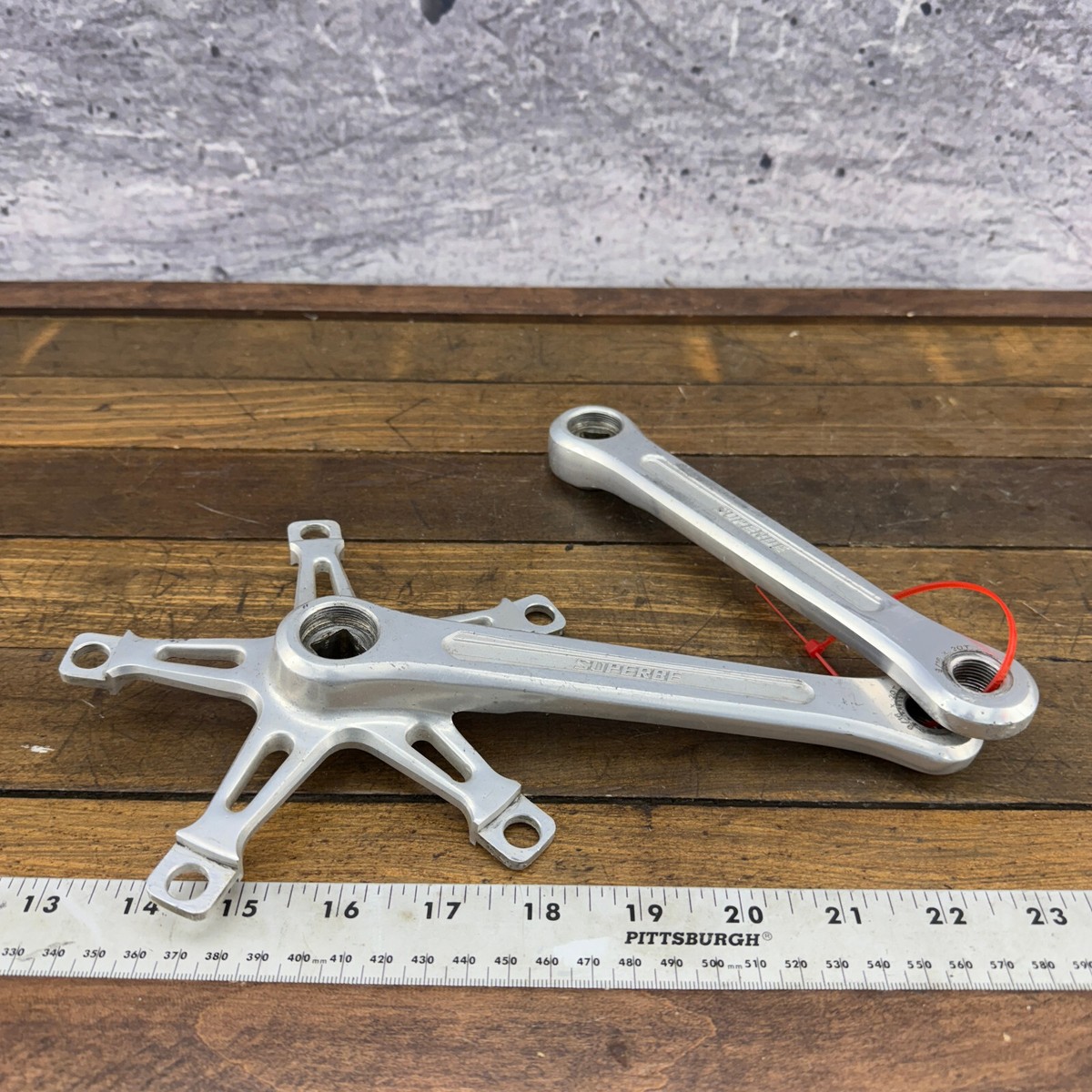 Pédalier Vintage Suntour Superbe 170 Mm - 144 BCD - Pour Vélos BMX Old School Et Route - Occasion