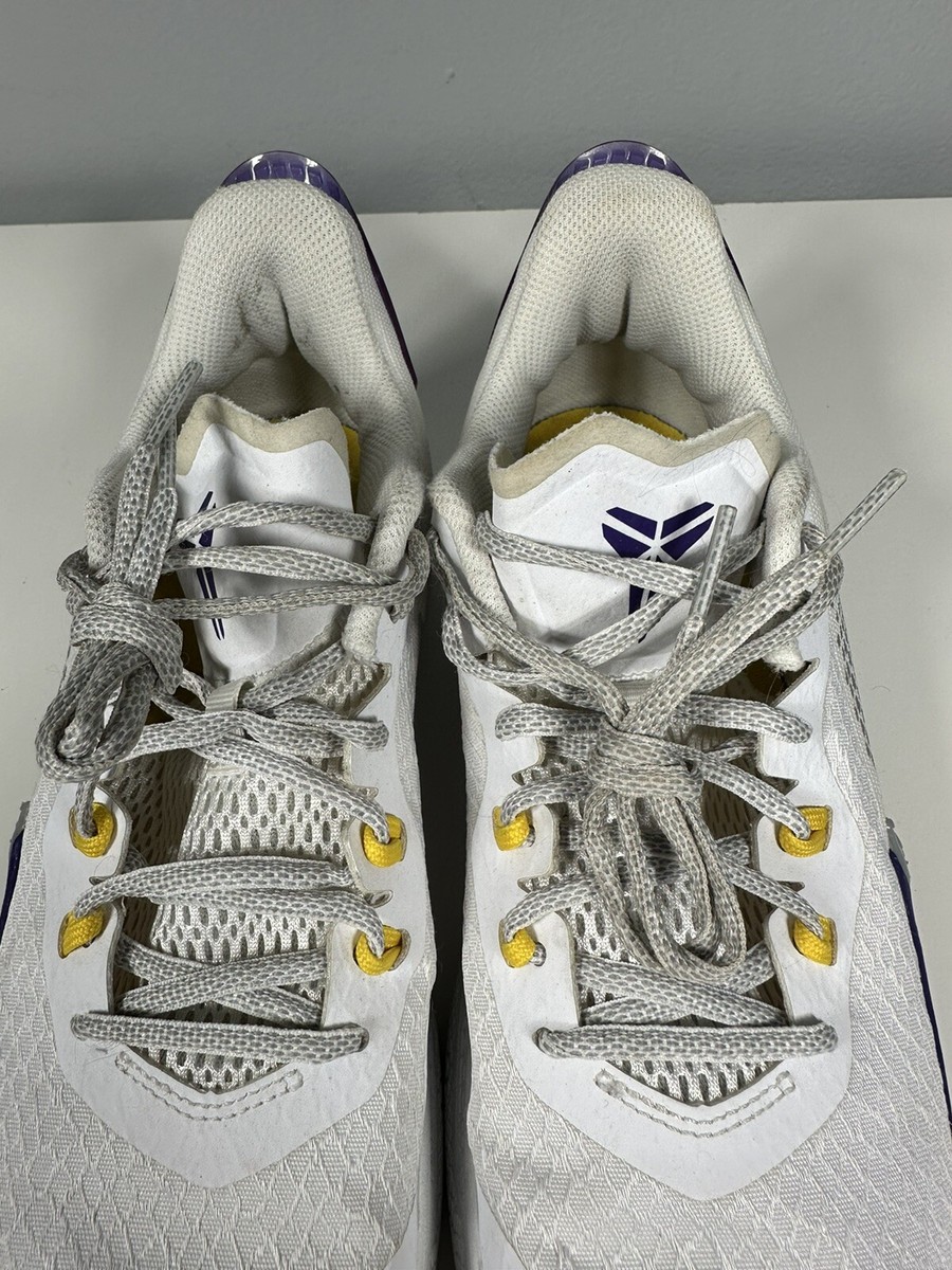 2020 Nike Kobe Bryant Mamba Fury Lakers White Purple Home Sz  display picture 3
