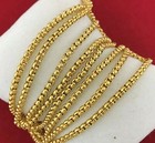 14k Gold Filled Round Rolo Box Link Chain Necklace Anklet Bracelet 3mm