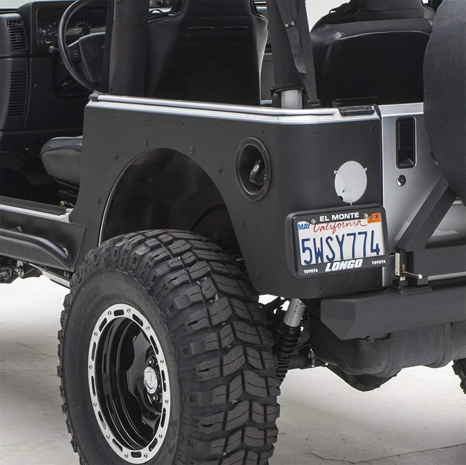 Smittybilt 76874 XRC Rear Black Corner Guards for 1997-2006 Jeep Wrangler TJ - Imagem 4 de 4