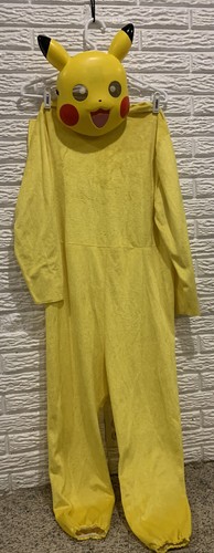 Pokémon Pikachu Halloween Costume Kids Large 10/12 *Tear & Dent In Mask See Pics