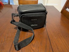 Sony MAVICA Black Vinyl Soft Carry Camera Bag Adjustable Strap CASE ONLY - RJ