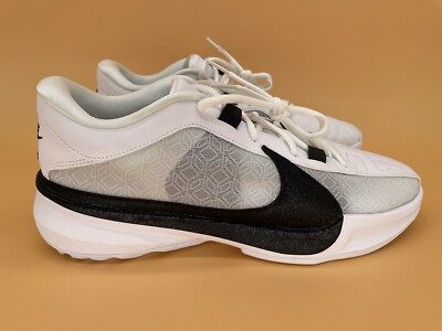 Sz 11.5 Men / 13 Women s Nike Zoom Freak 5 White/Black Basketball Shoes NEW