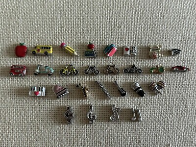Authentic Origami Owl ''Your Choice'' School/Vehicles/Music Charms for Lockets #4