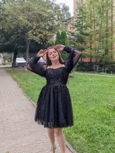 Brillante Vestido de Baile de graduación para Mujer Brillo Estrella Vestidos de Fiesta de Noche - Imagen 110 de 184