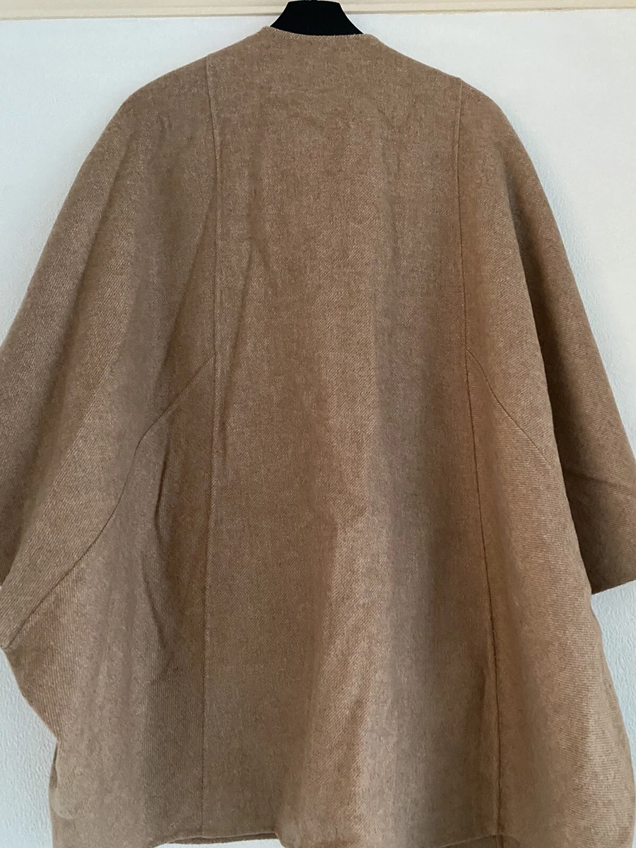 manteau cape camel