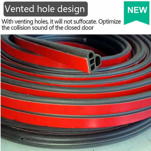 Car Door Rubber Seal Strip Universal Soundproofing Car Door Seal Strip 33ft - Picture 3 of 6