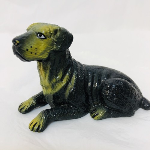 Vintage New-Ray Soft Rubber Rottweiler Dog Toy Figure 2" Tall