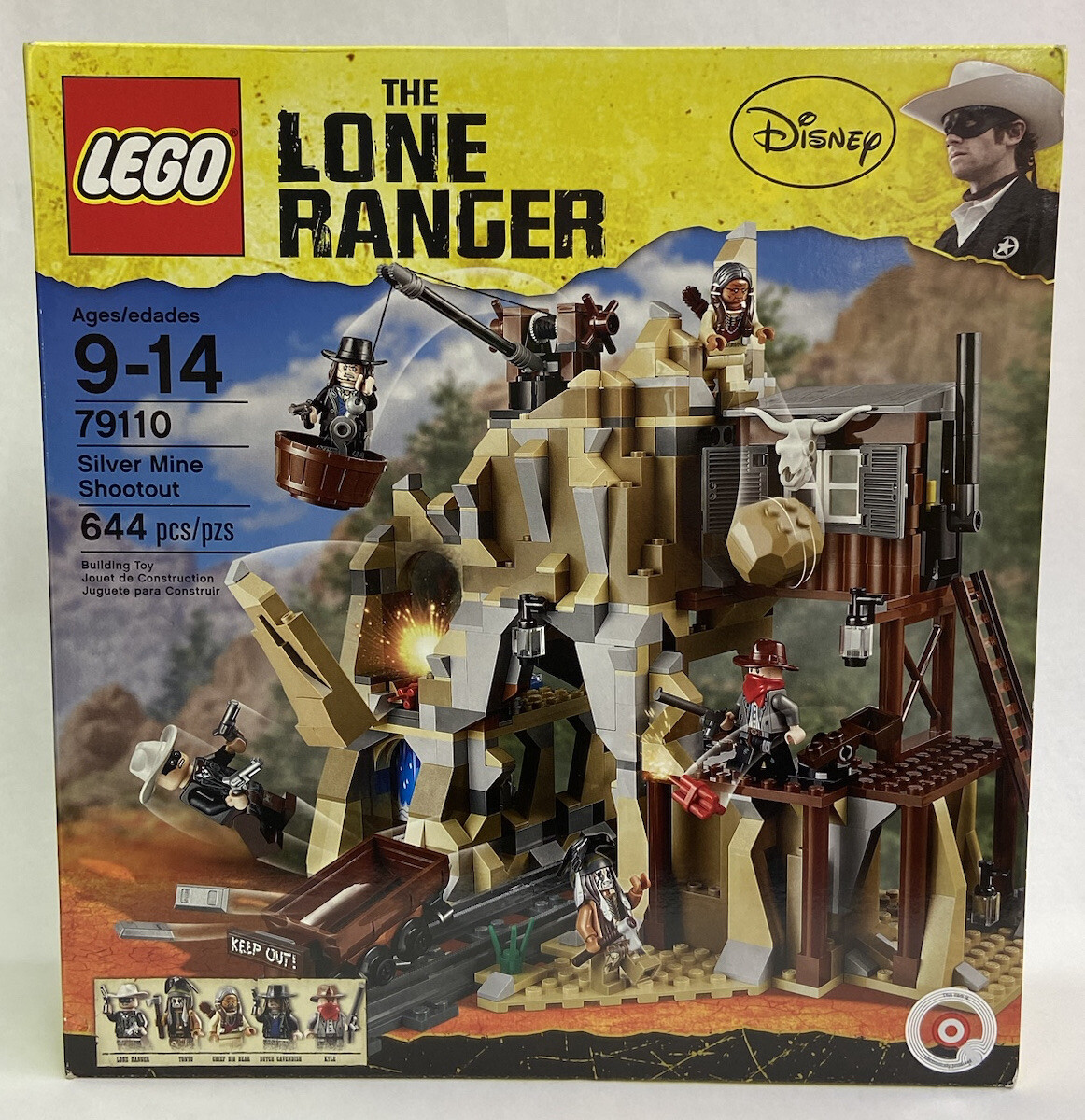 Lego THE LONE RANGER SILVER MINE SHOOTOUT 644pc Tonto Butch+_ 79110_NRFB Sealed