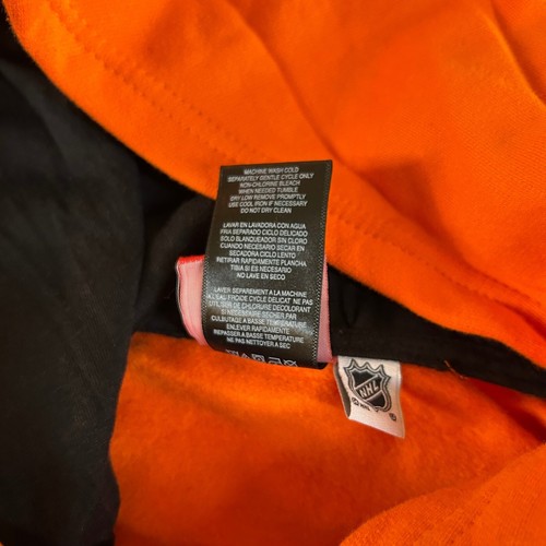 Reebok NHL Anaheim Ducks Hoodie Sweatshirt Pullover Hockey Orange Youth Medium - Picture 4 of 8