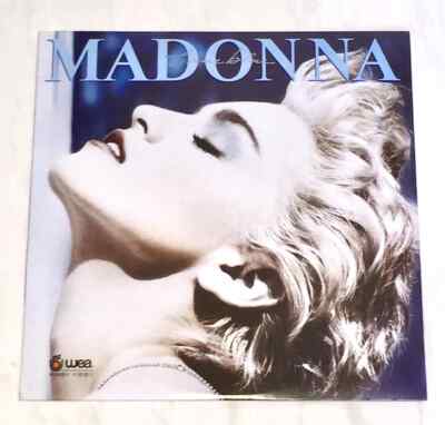 Madonna 1986 True Blue Taiwan Limited Edition Black Vinyl LP with