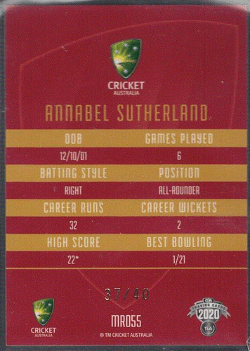 2020/21 CA Traders Cricket MOJO Ruby, Individual Card Sale only Nr-Mint. - Picture 37 of 99