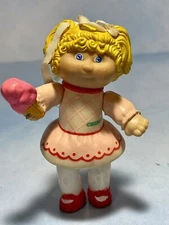 Rare Vintage 1984 Cabbage Patch Kids Poseable Figure Blonde Hair W Ice Cream