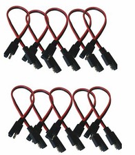 2 Pin Heavy Duty 12" 14 Gauge Power Cord Cable Quick Disconnect Inline 10 Pack