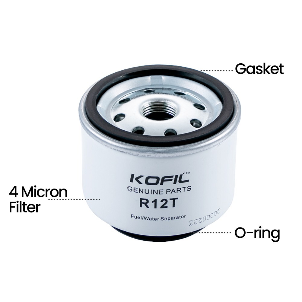 For Racor R12T 10 Micron 6SET Fuel Filter / Water Separator Replacement