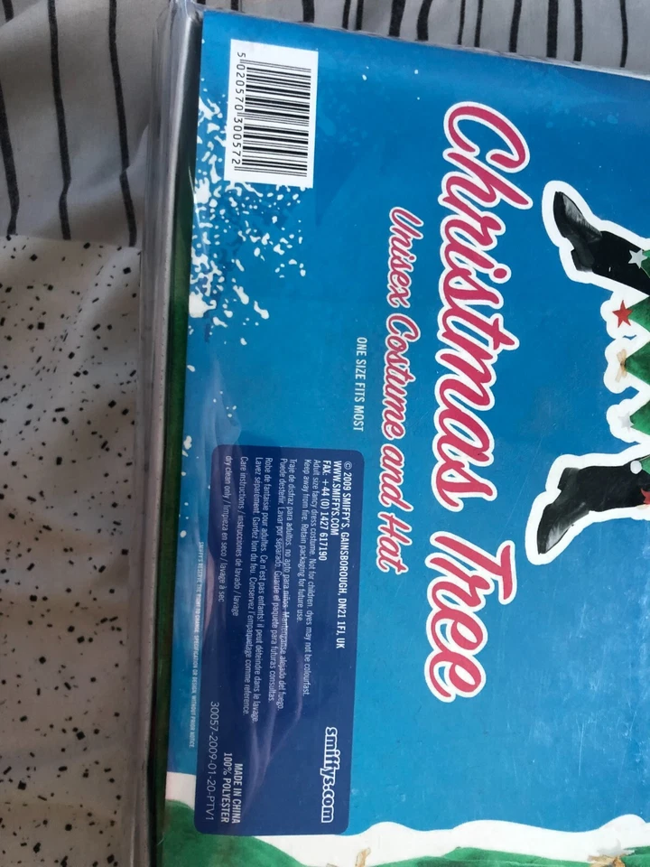 Disfraz de árbol de Navidad y conjunto de sombreros Deluxe Fancy Dress Unisex Una talla se adapta a la mayoría Foto 3 de 4