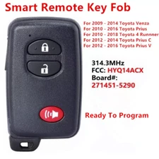 for Toyota Prius 2010 2011 2012 2013 2014 2015 Smart Remote Key Fob  271451-5290