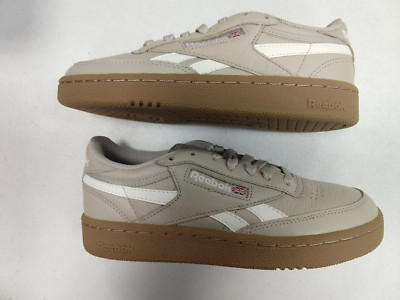 Reebok Revenge Plus MU Sneakers, Parchment/Chalk/Gum Men's Size 3.5  (F9B-2685)