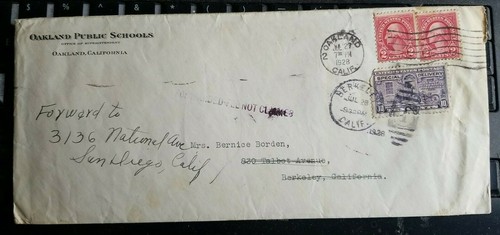 Early California Teachers Credentials in Orig. Envelope w 1924 Berkley Postmark - Picture 5 of 12