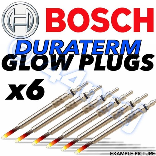 6x BOSCH Duraterm Diesel D Heater Glow Plugs JEEP GRAND CHEROKEE 3.0