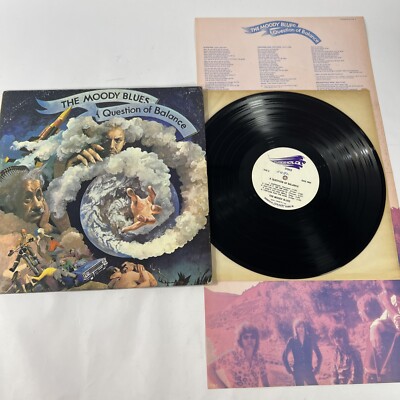 Moody Blues A Question Of Balance Vinyl 33 LP With LyricsTHS3 Threshold Records