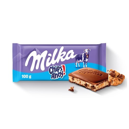 2 x Milka Chips Ahoi! Schokoriegel NEUE FORM 100g / 3,53oz - Bild 2 von 3