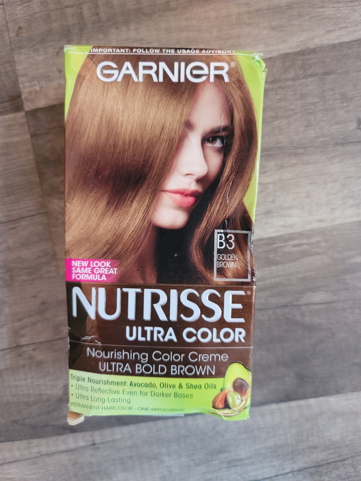Garnier Nutrisse Ultra Color Nourishing Permanent Hair Color B3 Golden