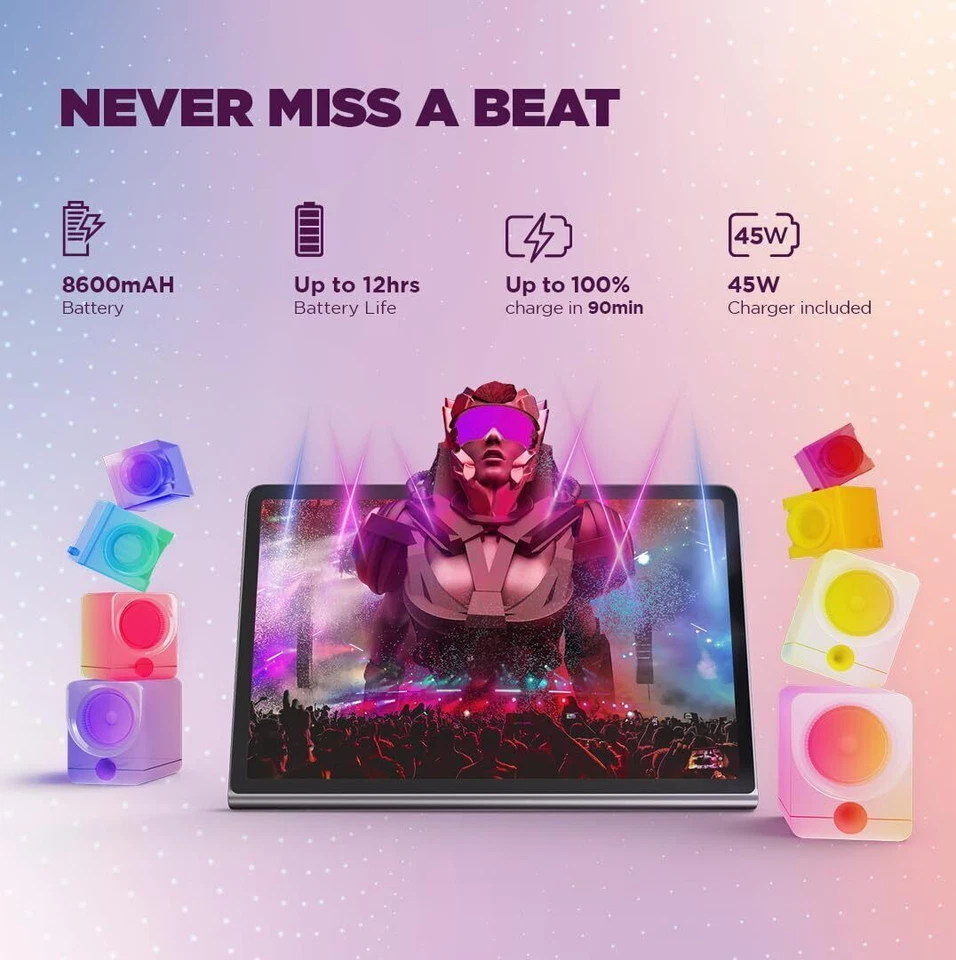 Lenovo Tab Plus with Octa JBL Hi-Fi Speakers-8 GB RAM 128 GB ROM Wi-Fi Tablet - Image 4 of 4