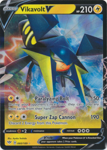 Vikavolt V - 060/189 Ultra Rare Darkness Ablaze NM Pokemon TCG