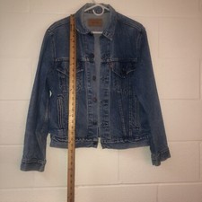 Vtg 80s LEVIS Trucker Jacket 70506 0214 Denim Type 3 Sz 40R Made in USA EUC