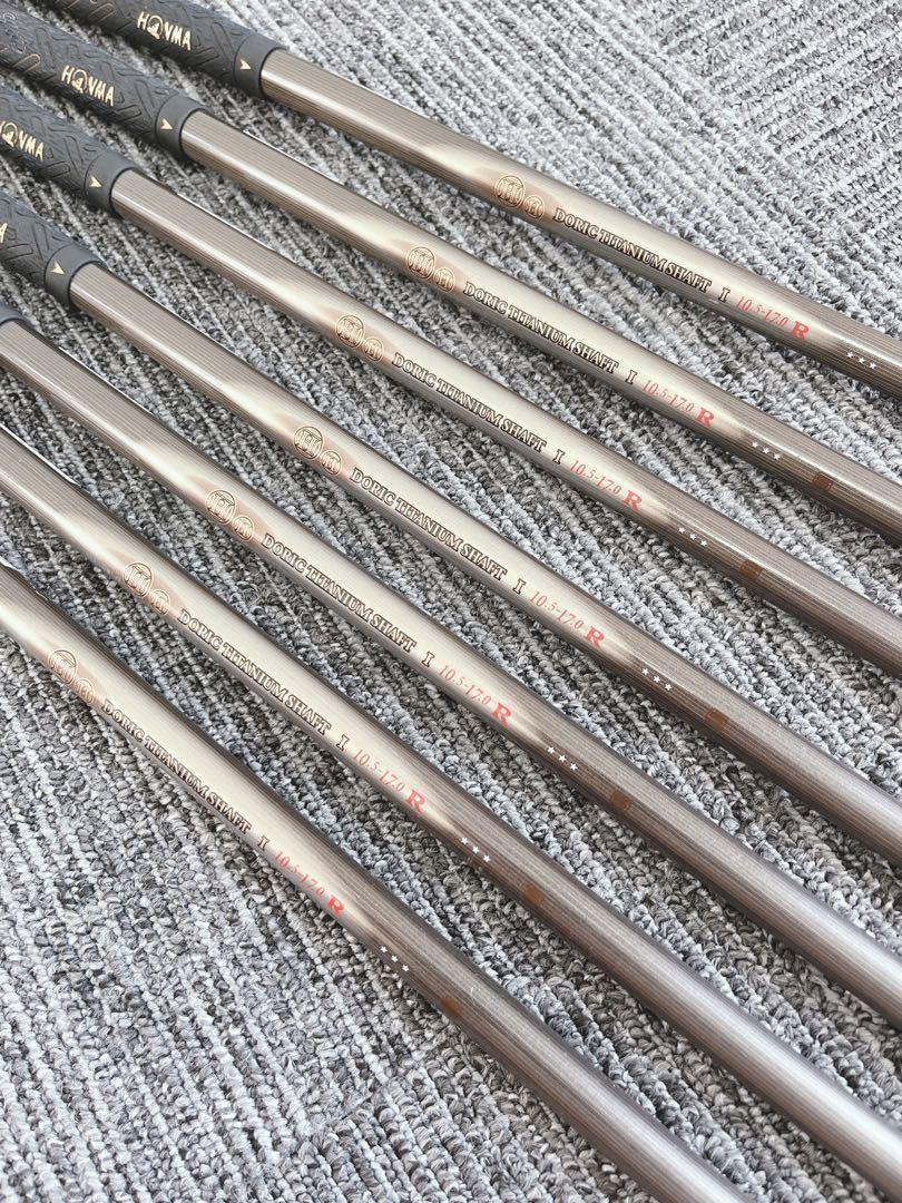 Honma Twin Marks Gold Mole 3 Star Iron Set of 7 4-10 flex R