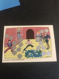 double dragon Nes topps scratch off card