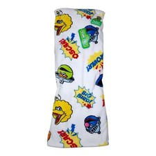 Sesame Street Decorative Throw Blanket 60" X 70" Polyester Plush Big Bird Oscar