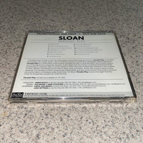 Sloan Parallel Play 2008 US Yep Roc 13-Track Promo CD + Pressemitteilung - Bild 4 von 4