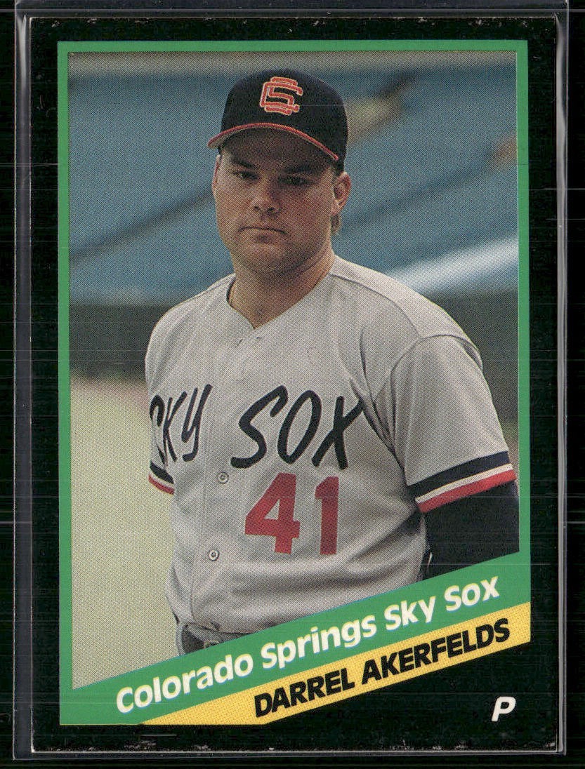 Darrel Akerfelds 1988 Colorado Springs Sky Sox Team Set Card
