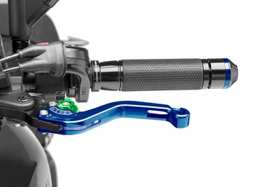 35859-compatible with BMW F XR 900 SHORT CLUTCH HANDLE, BLUE BODY