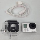 GoPro Hero 3 Action Camera Silver No SD Charging Cable Works Waterproof Case