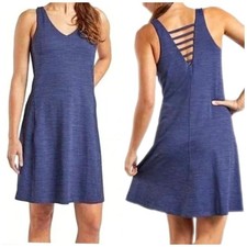 Toad & Co Tank Dress Womens S Navy Blue Outdoor Athletic Sporty Hike Tomboy Tech