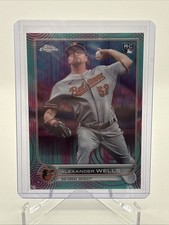 2022 Topps Chrome Alexander Wells #49 Aqua Pink Pulse Refractor /199 (RC)