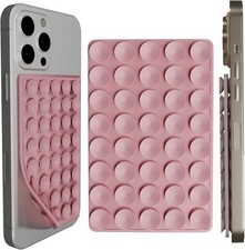 Silicone Double-Sided Suction Cup Phone Mount Hands-Free Holder Grip Light Pink