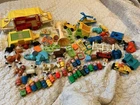 Huge Lot Vintage Fisher Price Little People Figures Animals Accessories
