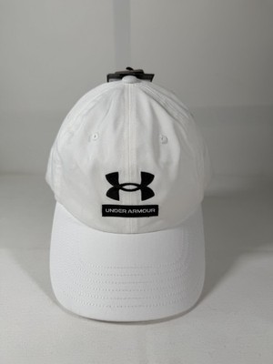 NWT Under Armour Men's UA Branded Hat  HT-910143-RPHK White Base OSFM