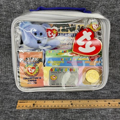 Vintage 1999 TY Beanie Babies Official Club Membership Kit PLATINUM Edition