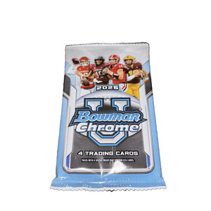 2025 Bowman U Chrome Football 4 Card Pack-Factory Sealed---Free Shipping---
