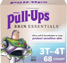 Pull-Ups Boys' Skin Essentials Potty Training Pants, 3T-4T, White