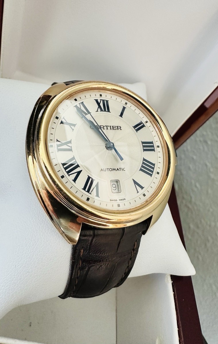 Men's Cartier Cle De Cartier 18k Rose Gold 40mm Ref 3847 With
