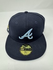 New Era 59Fifty MLB Atlanta Braves Cloud Under Navy Fitted Hat 7 3/8