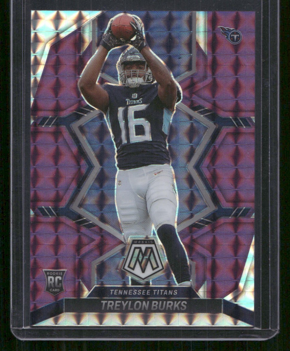 2022 Panini Mosaic #315 Treylon Burks Mosaic Purple #/49 - Rookie